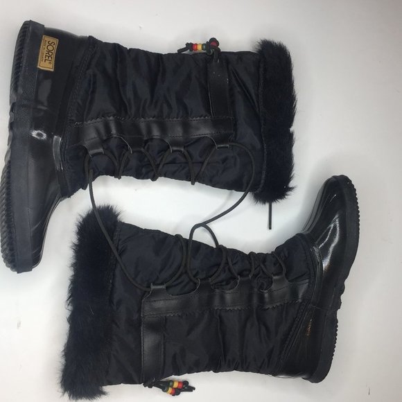 Sorel women's snow boots, w/liner and bead black - Picture 2 of 11
